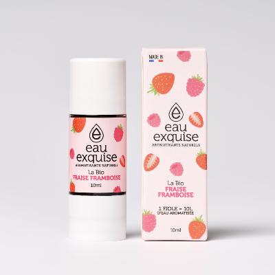 Eau Exquise - Aromatisant naturel - Fraise Framboise BIO